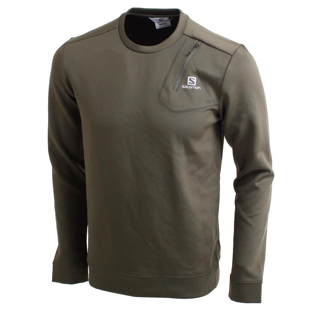 Pullover Salomon Hombre Verde Oliva - Salomon Argentina ECHO M,637014-MVD